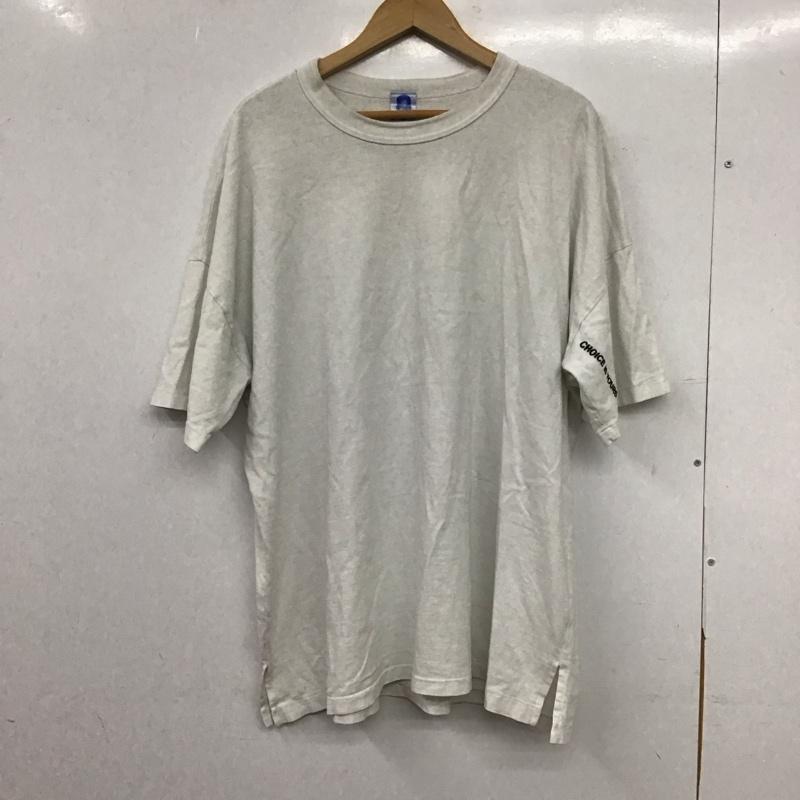 イーストファーイースト EASTFAREAST Tシャツ 半袖 半袖カットソー プリントTシャツ クルーネックカットソー 3 ロゴ、文字 白 / ホワイト / white メンズ USED 古着 中古 10153317