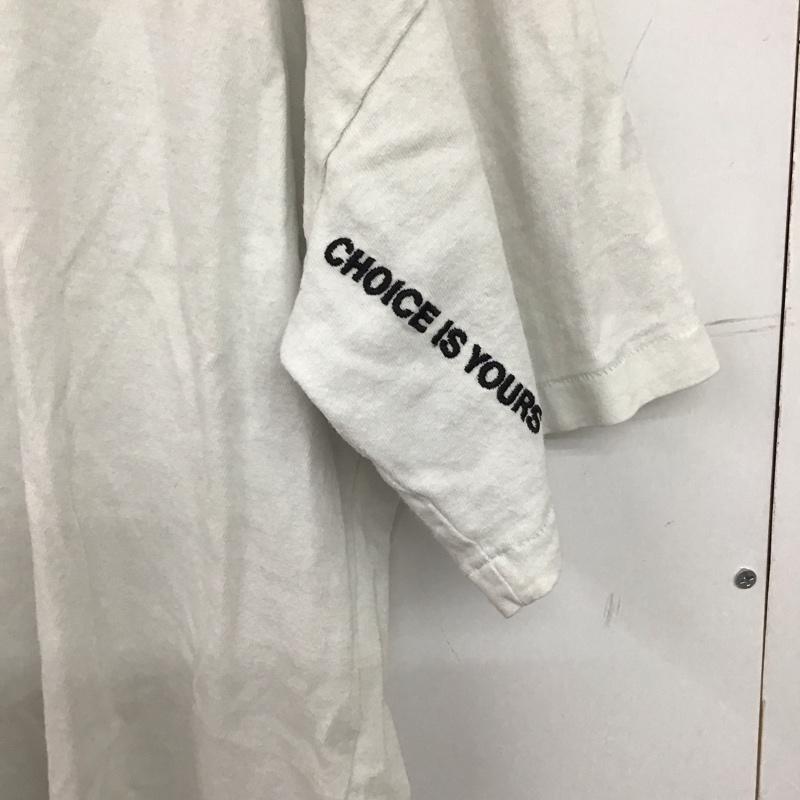 イーストファーイースト EASTFAREAST Tシャツ 半袖 半袖カットソー プリントTシャツ クルーネックカットソー 3 ロゴ、文字 白 / ホワイト / white メンズ USED 古着 中古 10153317