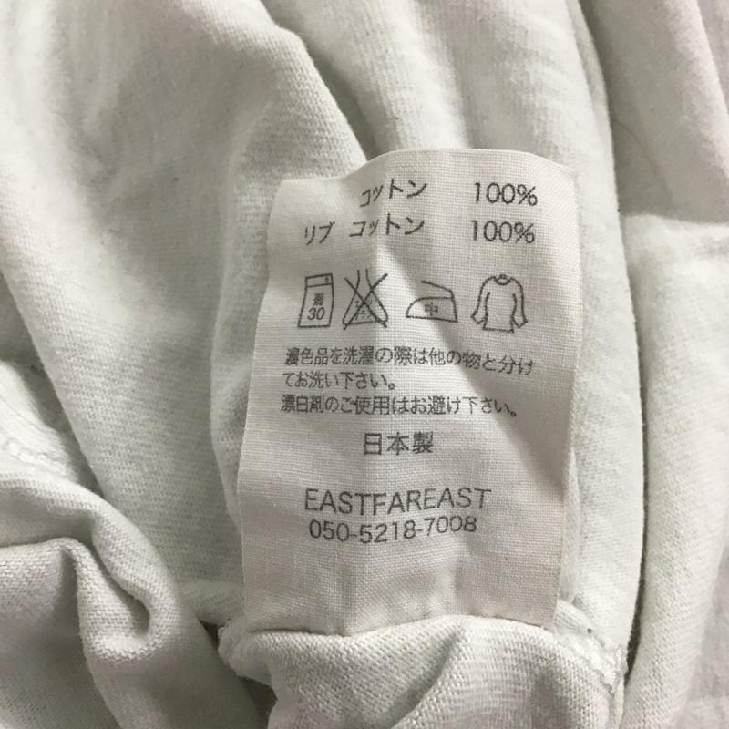 イーストファーイースト EASTFAREAST Tシャツ 半袖 半袖カットソー プリントTシャツ クルーネックカットソー 3 ロゴ、文字 白 / ホワイト / white メンズ USED 古着 中古 10153317