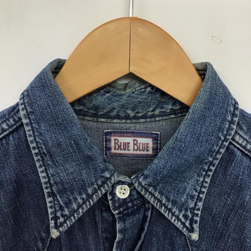ブルーブルー BLUE BLUE シャツ、ブラウス 長袖 長袖シャツ デニムシャツ カラーシャツ 2 無地 インディゴ / インディゴ / Indigo メンズ USED 古着 中古 10153321