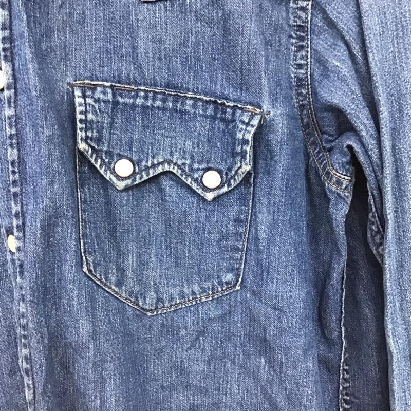 ブルーブルー BLUE BLUE シャツ、ブラウス 長袖 長袖シャツ デニムシャツ カラーシャツ 2 無地 インディゴ / インディゴ / Indigo メンズ USED 古着 中古 10153321