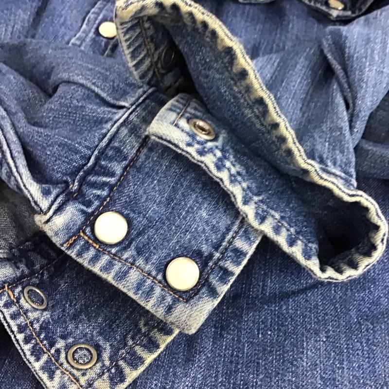 ブルーブルー BLUE BLUE シャツ、ブラウス 長袖 長袖シャツ デニムシャツ カラーシャツ 2 無地 インディゴ / インディゴ / Indigo メンズ USED 古着 中古 10153321