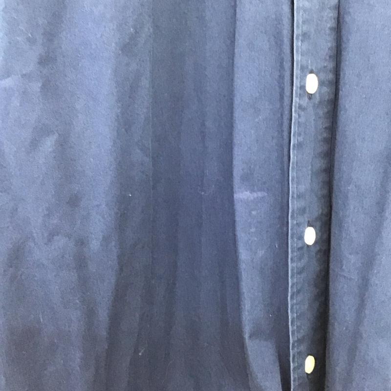 ラルフローレン RALPHLAUREN シャツ、ブラウス 長袖 長袖シャツ 無地シャツ カラーシャツ ボタンダウンシャツ L ロゴ、文字 紺 / ネイビー / navy メンズ USED 古着 中古 10153322