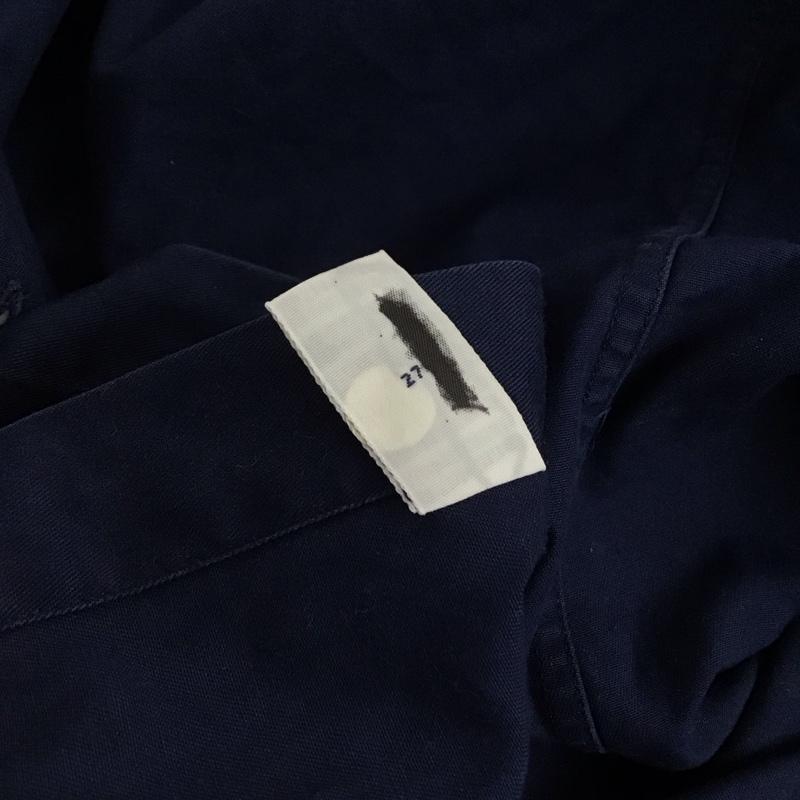 ラルフローレン RALPHLAUREN シャツ、ブラウス 長袖 長袖シャツ 無地シャツ カラーシャツ ボタンダウンシャツ L ロゴ、文字 紺 / ネイビー / navy メンズ USED 古着 中古 10153322