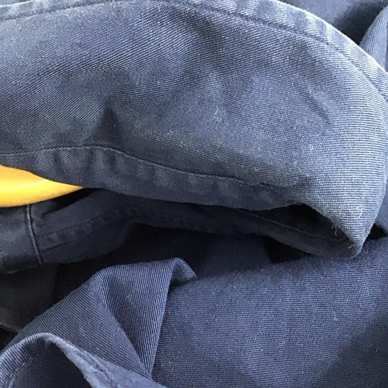 ラルフローレン RALPHLAUREN シャツ、ブラウス 長袖 長袖シャツ 無地シャツ カラーシャツ ボタンダウンシャツ L ロゴ、文字 紺 / ネイビー / navy メンズ USED 古着 中古 10153322