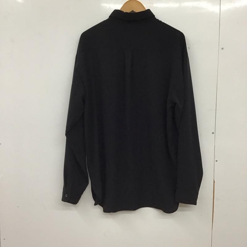 アイテムズ アーバンリサーチ ITEMS URBAN RESEARCH シャツ、ブラウス 長袖 長袖シャツ 無地シャツ カラーシャツ L 無地 黒 / ブラック / black メンズ USED 古着 中古 10153330