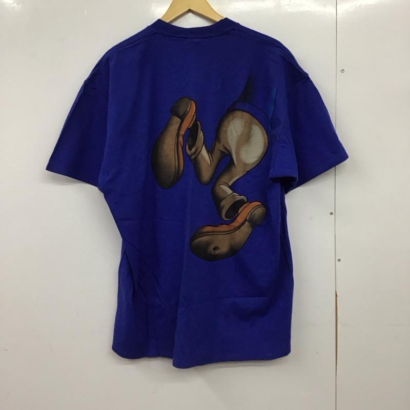 ディズニー Disney Tシャツ 半袖 半袖カットソー プリントTシャツ クルーネックカットソー FREE プリント 青 / ブルー / blue メンズ USED 古着 中古 10153332