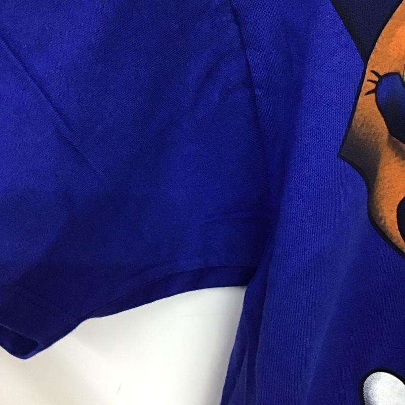 ディズニー Disney Tシャツ 半袖 半袖カットソー プリントTシャツ クルーネックカットソー FREE プリント 青 / ブルー / blue メンズ USED 古着 中古 10153332