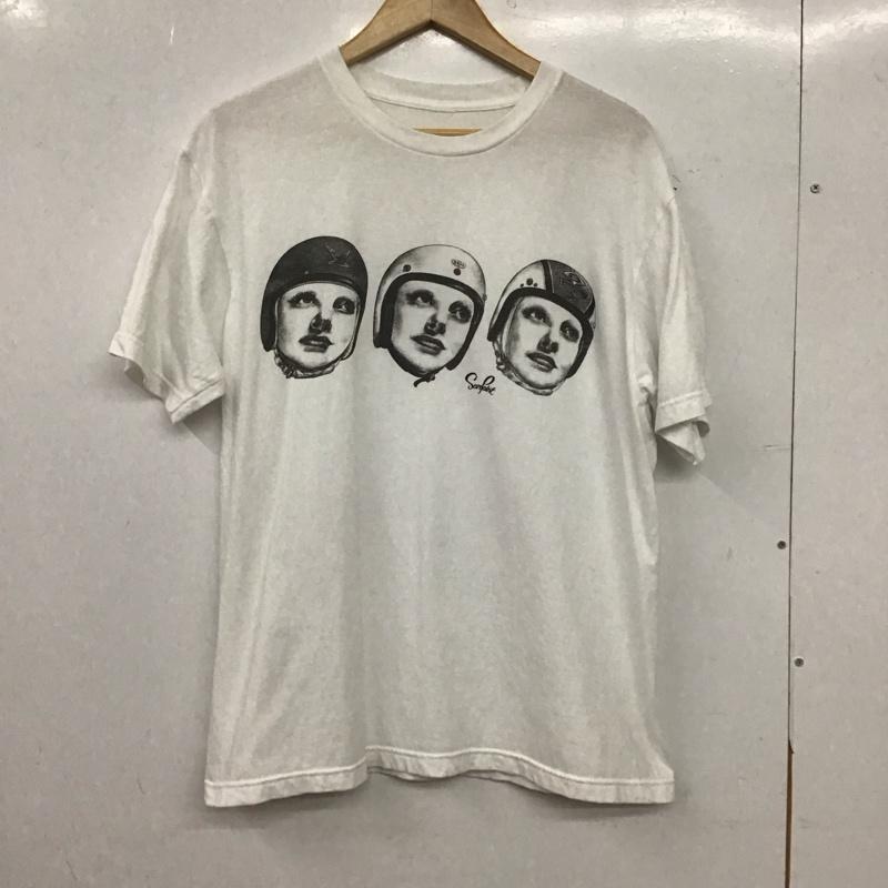 古着 USED Tシャツ 半袖 半袖カットソー プリントTシャツ クルーネックカットソー プリント 白 / ホワイト / white メンズ USED 古着 中古 10153334