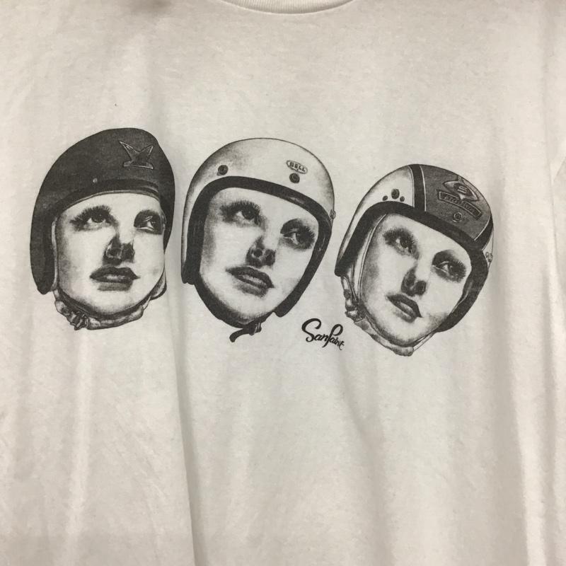 古着 USED Tシャツ 半袖 半袖カットソー プリントTシャツ クルーネックカットソー プリント 白 / ホワイト / white メンズ USED 古着 中古 10153334