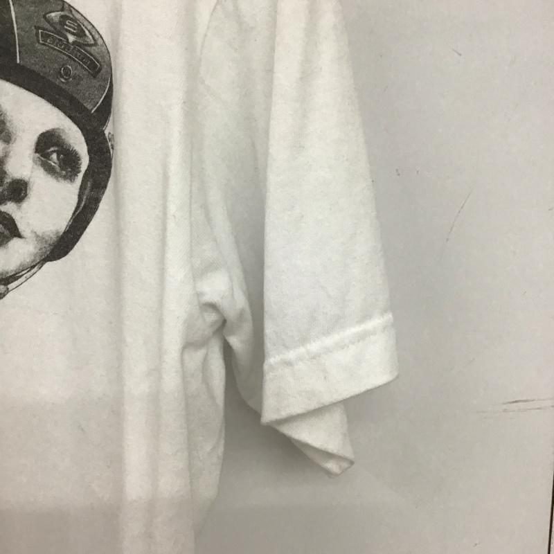 古着 USED Tシャツ 半袖 半袖カットソー プリントTシャツ クルーネックカットソー プリント 白 / ホワイト / white メンズ USED 古着 中古 10153334