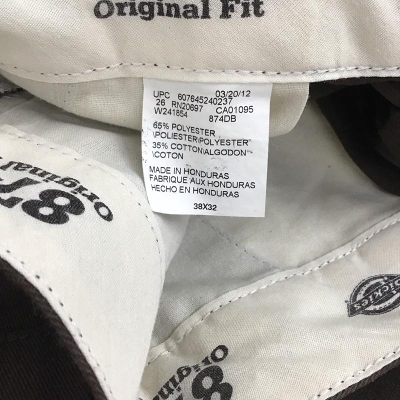 ディッキーズ Dickies パンツ ワークパンツ、ペインターパンツ ワークパンツ ワイドパンツ カジュアルパンツ 38 ロゴ、文字 茶 / ブラウン / brown メンズ USED 古着 中古 10153336