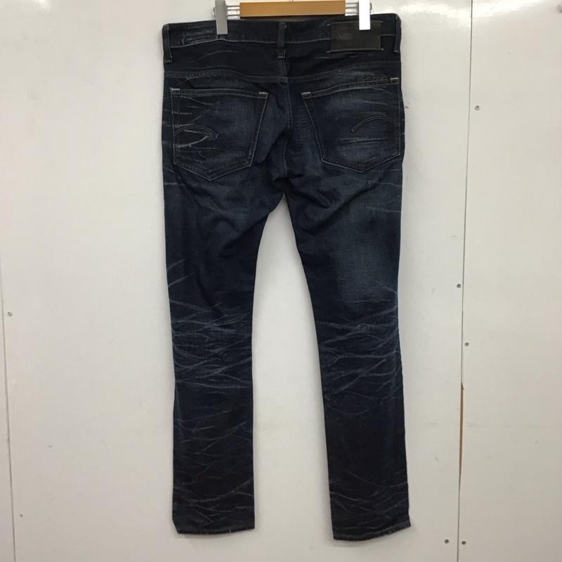 ジースターロゥ G-STAR RAW パンツ デニム、ジーンズ デニムパンツ スリムパンツ カジュアルパンツ ストレッチパンツ 34 プリント インディゴ / インディゴ / Indigo メンズ USED 古着 中古 10153339