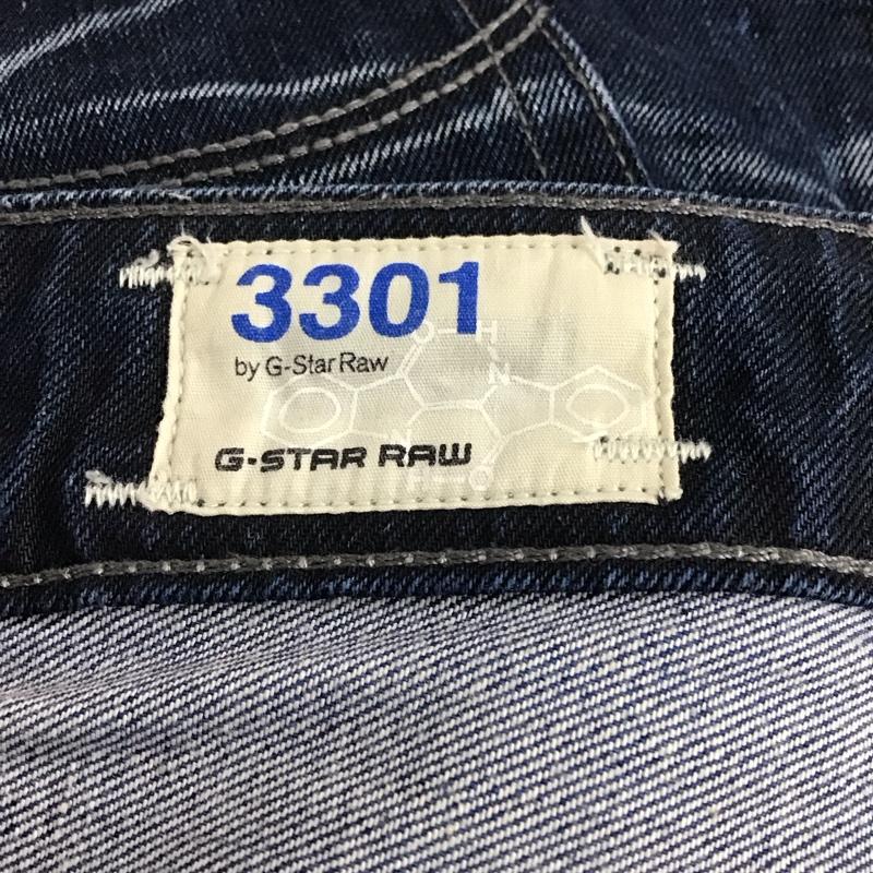 ジースターロゥ G-STAR RAW パンツ デニム、ジーンズ デニムパンツ スリムパンツ カジュアルパンツ ストレッチパンツ 34 プリント インディゴ / インディゴ / Indigo メンズ USED 古着 中古 10153339