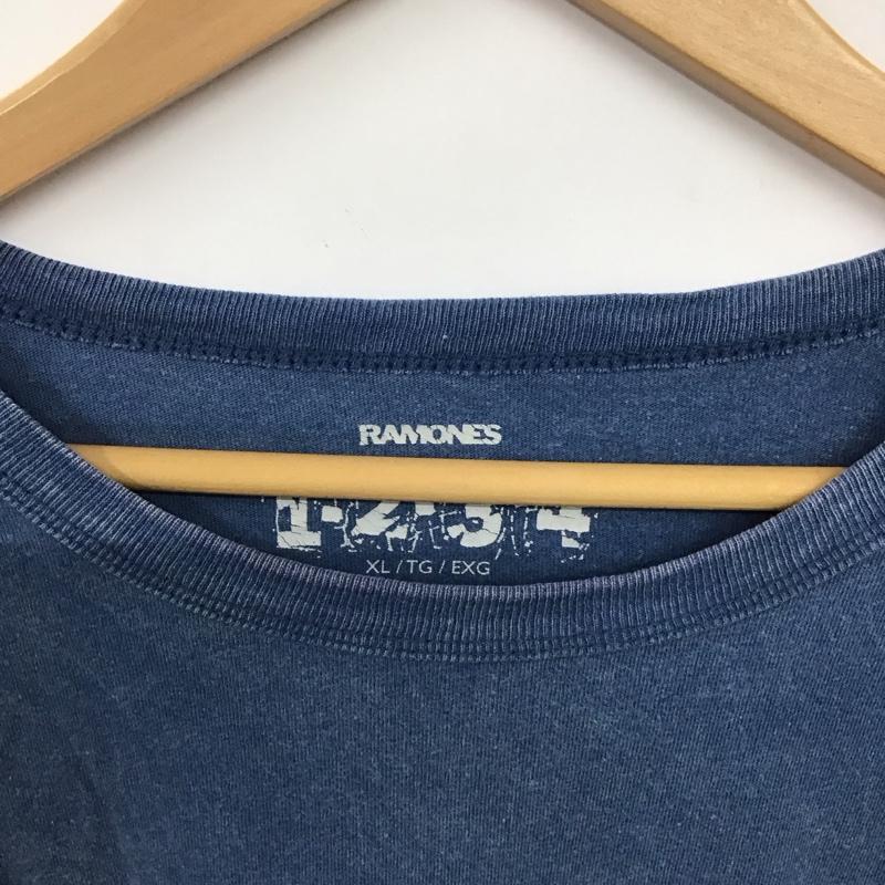 古着 USED Tシャツ 半袖 半袖カットソー プリントTシャツ クルーネックカットソー バンドTシャツ XL ロゴ、文字 青 / ブルー / blue メンズ USED 古着 中古 10153345