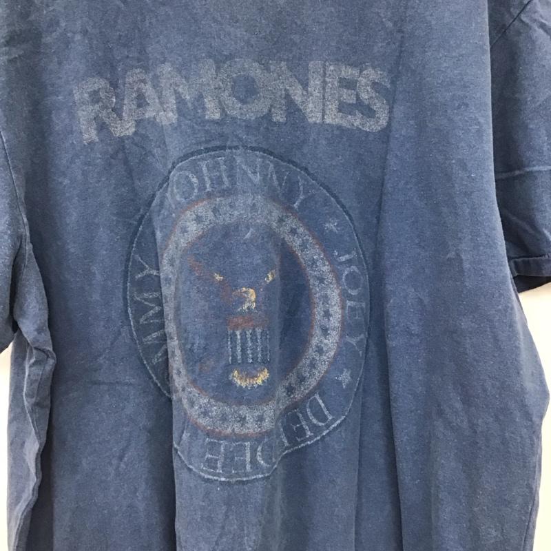 古着 USED Tシャツ 半袖 半袖カットソー プリントTシャツ クルーネックカットソー バンドTシャツ XL ロゴ、文字 青 / ブルー / blue メンズ USED 古着 中古 10153345