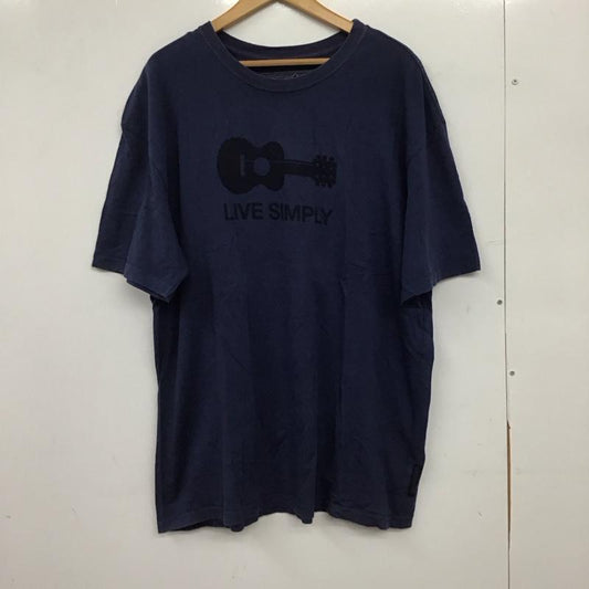 パタゴニア patagonia Tシャツ 半袖 半袖カットソー プリントTシャツ クルーネックカットソー XL プリント 紺 / ネイビー / navy メンズ USED 古着 中古 10153346