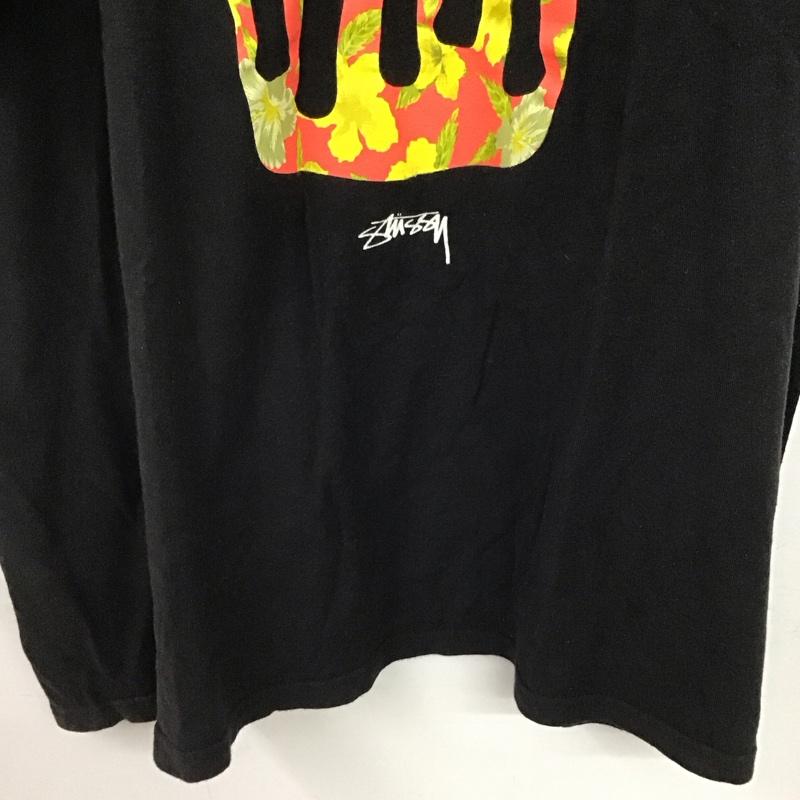 ステューシー STUSSY Tシャツ 半袖 半袖カットソー プリントTシャツ クルーネックカットソー XL プリント ダークグレー / ダークグレー / メンズ USED 古着 中古 10153348