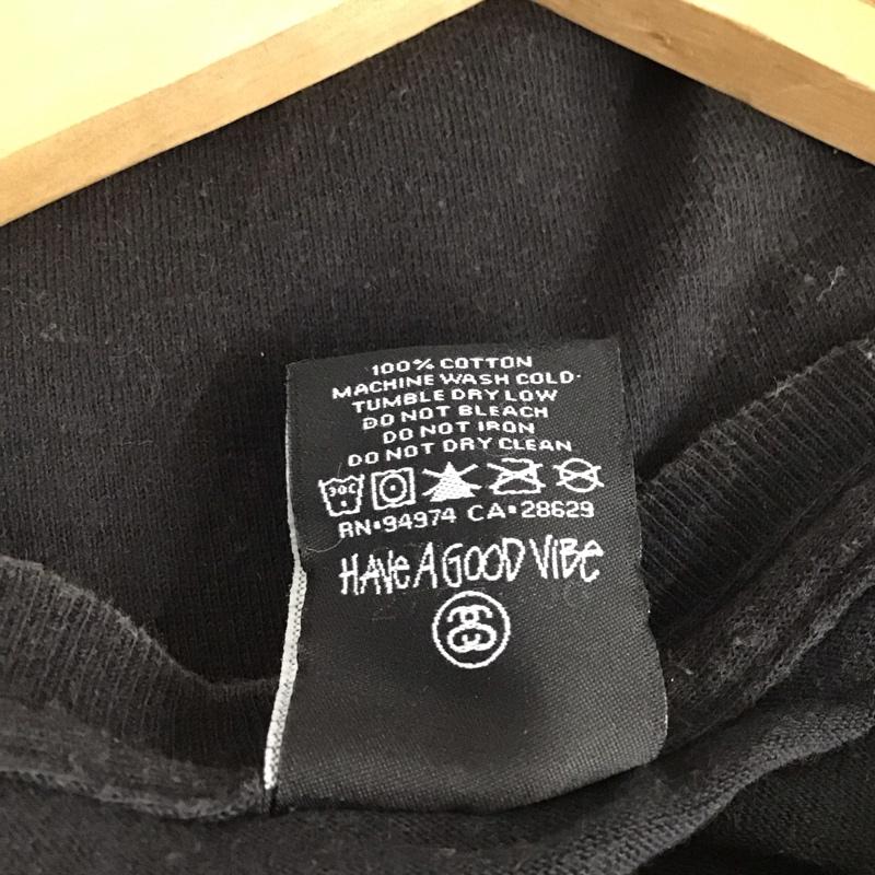 ステューシー STUSSY Tシャツ 半袖 半袖カットソー プリントTシャツ クルーネックカットソー XL プリント ダークグレー / ダークグレー / メンズ USED 古着 中古 10153348