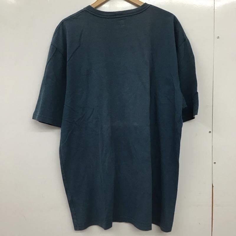 カーハート Carhartt Tシャツ 半袖 K87 984 クルーネック コットン 胸ポケット L ロゴ、文字 青 / ブルー / blue メンズ USED 古着 中古 10153350