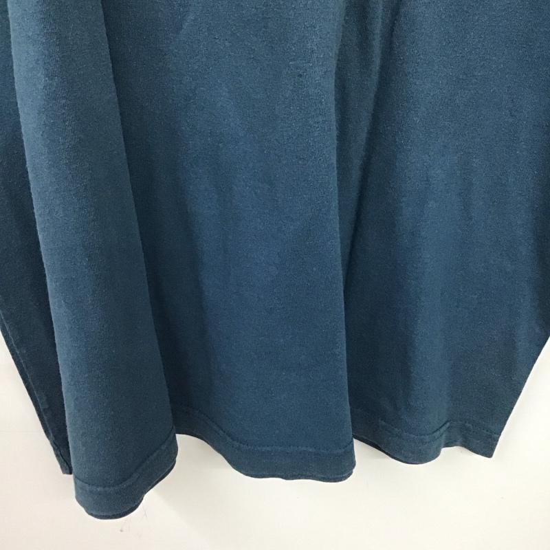 カーハート Carhartt Tシャツ 半袖 K87 984 クルーネック コットン 胸ポケット L ロゴ、文字 青 / ブルー / blue メンズ USED 古着 中古 10153350