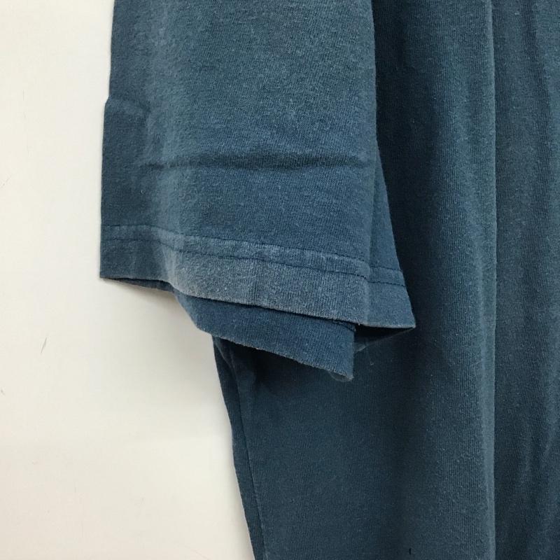 カーハート Carhartt Tシャツ 半袖 K87 984 クルーネック コットン 胸ポケット L ロゴ、文字 青 / ブルー / blue メンズ USED 古着 中古 10153350
