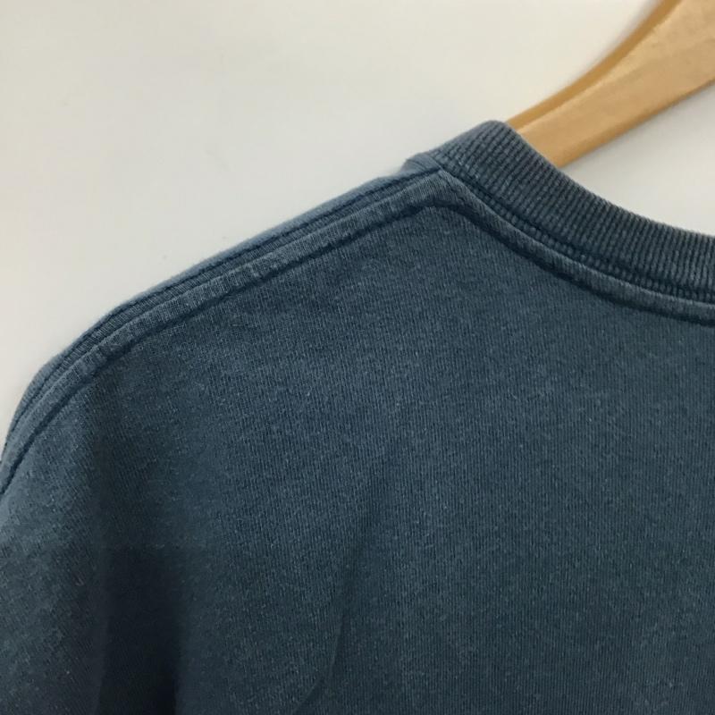 カーハート Carhartt Tシャツ 半袖 K87 984 クルーネック コットン 胸ポケット L ロゴ、文字 青 / ブルー / blue メンズ USED 古着 中古 10153350