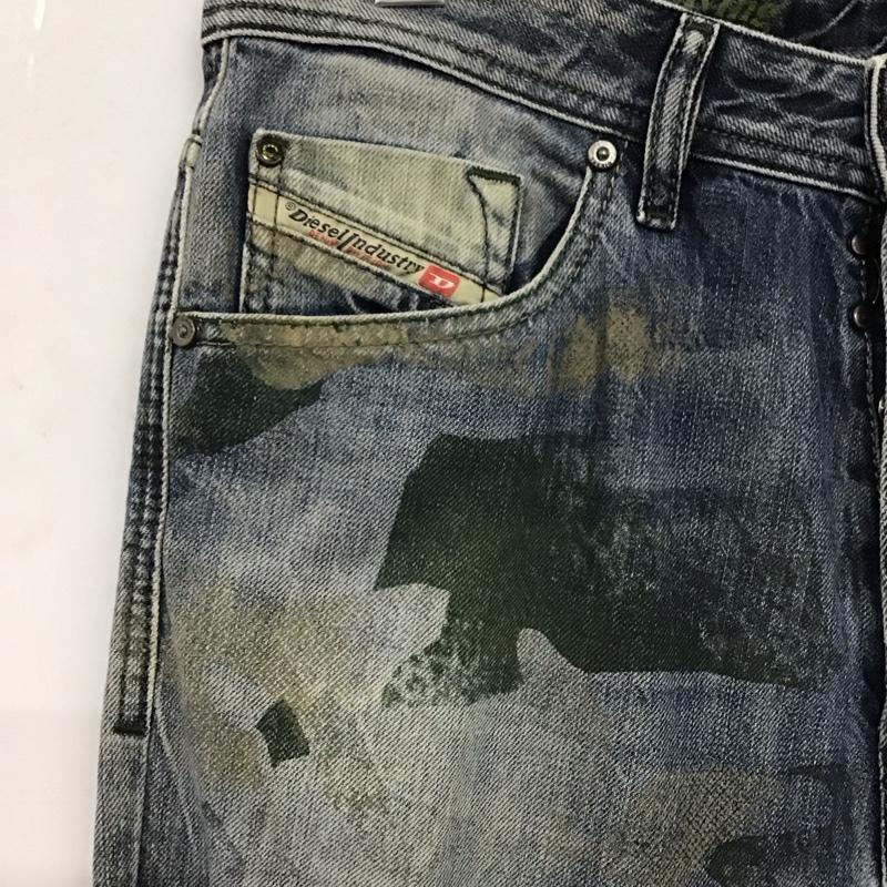 ディーゼル DIESEL パンツ デニム、ジーンズ W28 ペイント 28インチ  青 / ブルー / blue メンズ USED 古着 中古 10153351