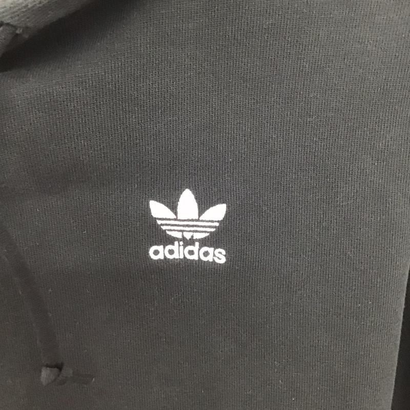 アディダス adidas パーカー 長袖 GE0795 スウェット プルオーバー フーディ トレフォイル S ロゴ、文字 黒 / ブラック / black メンズ USED 古着 中古 10153357