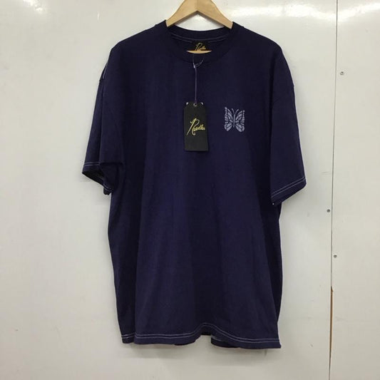 ニードルス Needles Tシャツ 半袖 11-08-0140-334-79-22 ロウケツT23sSP タグ付き XL  紺 / ネイビー / navy メンズ USED 古着 中古 10153358