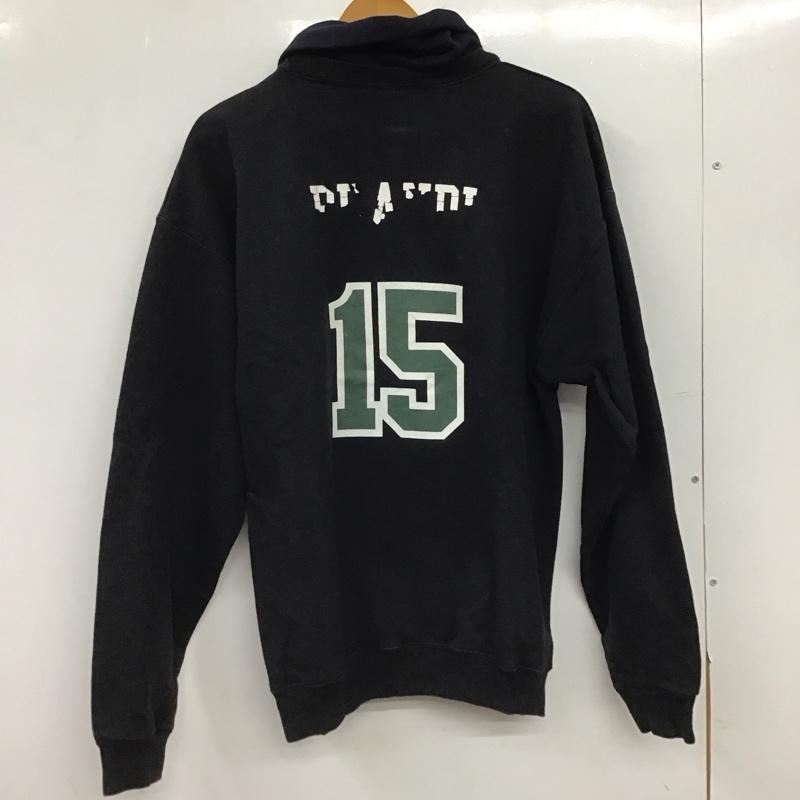 ヘインズ HANES トレーナー 長袖 スウェット プリント 黒 / ブラック / black X 紺 / ネイビー / navy メンズ USED 古着 中古 10153360
