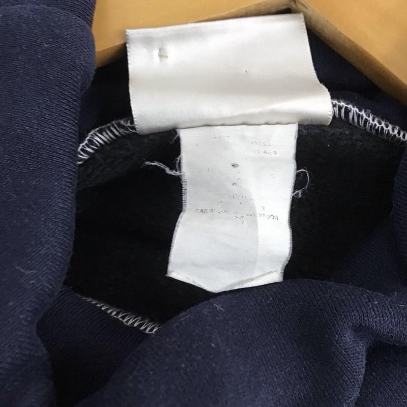 ヘインズ HANES トレーナー 長袖 スウェット プリント 黒 / ブラック / black X 紺 / ネイビー / navy メンズ USED 古着 中古 10153360