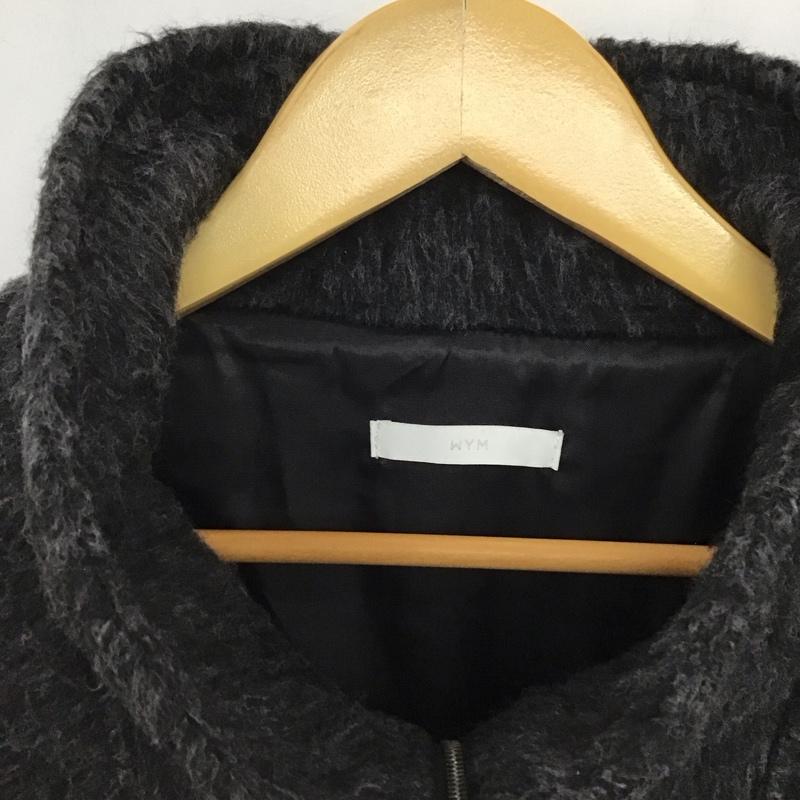 ウィム バイ リドム WYM LIDNM ジャケット、上着 ジャンパー、ブルゾン WYjk1073 WOOL BLEND SHAGGY SHORT BLOUSON M 無地 チャコールグレー / チャコールグレー / メンズ USED 古着 中古 10153361