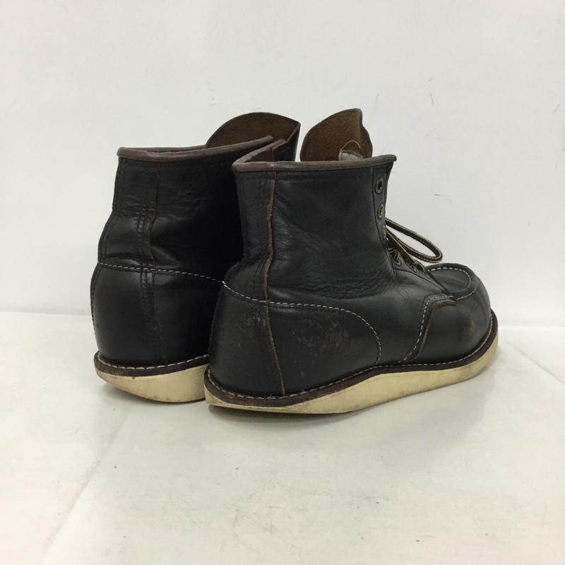 レッドウィング RED WING ブーツ ショートブーツ 8849 6-inch Classic Moc ブラックプレーリー 8.5D 箱有 US：8.5 無地 黒 / ブラック / black メンズ USED 古着 中古 10153362