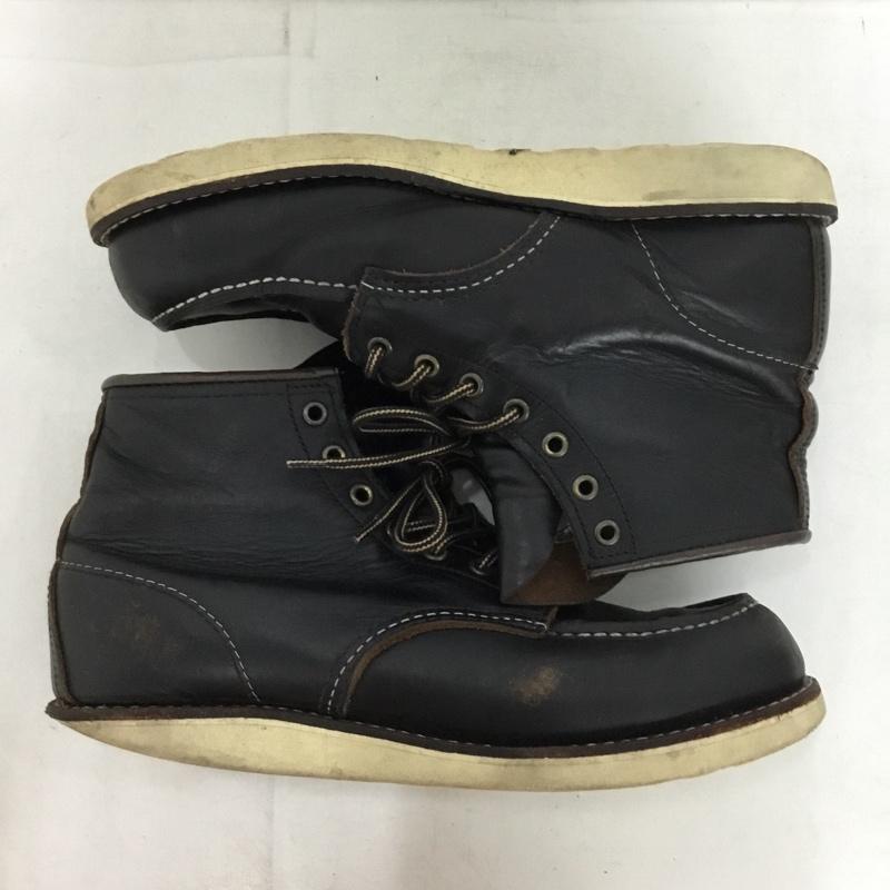 レッドウィング RED WING ブーツ ショートブーツ 8849 6-inch Classic Moc ブラックプレーリー 8.5D 箱有 US：8.5 無地 黒 / ブラック / black メンズ USED 古着 中古 10153362