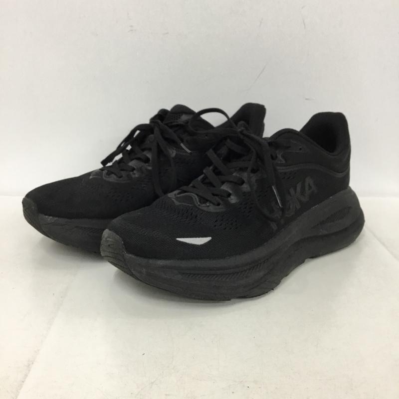 ホカ HOKA スニーカー スニーカー 1162011BBLC BONDI 9 26cm 26.0cm ロゴ、文字 黒 / ブラック / black メンズ USED 古着 中古 10153366