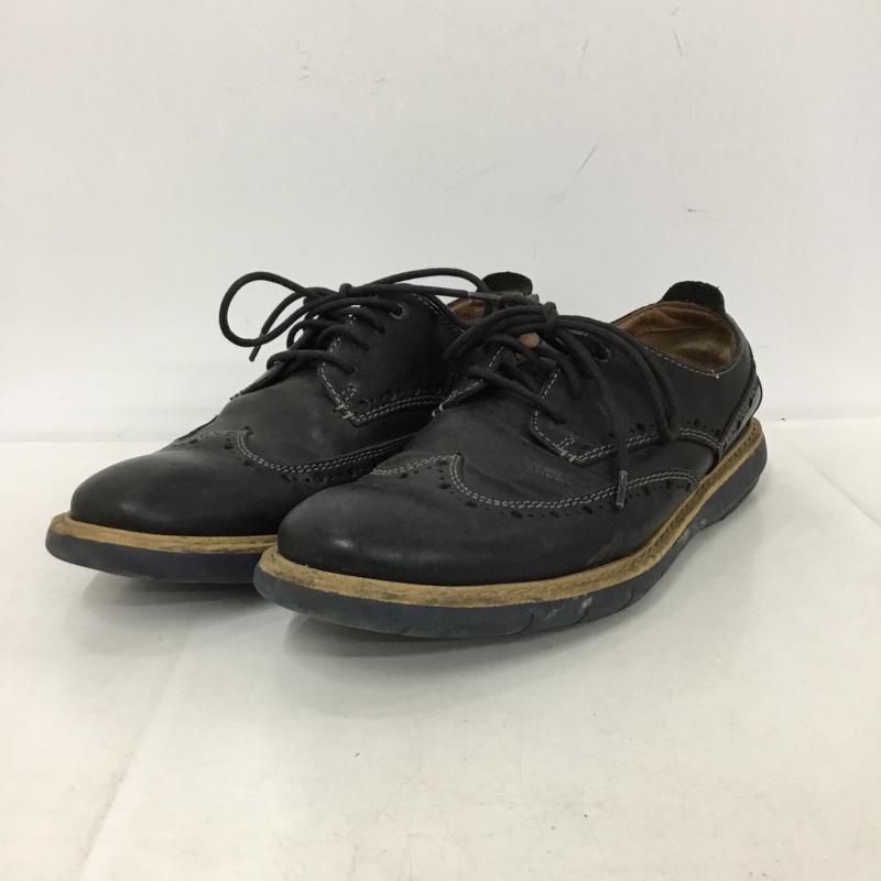 クラークス Clarks 革靴 革靴 26119311 ウィングチップ UK7 US：8 無地 黒 / ブラック / black メンズ USED 古着 中古 10153367