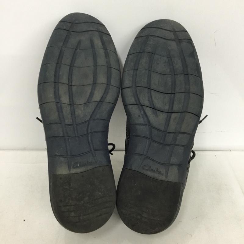クラークス Clarks 革靴 革靴 26119311 ウィングチップ UK7 US：8 無地 黒 / ブラック / black メンズ USED 古着 中古 10153367