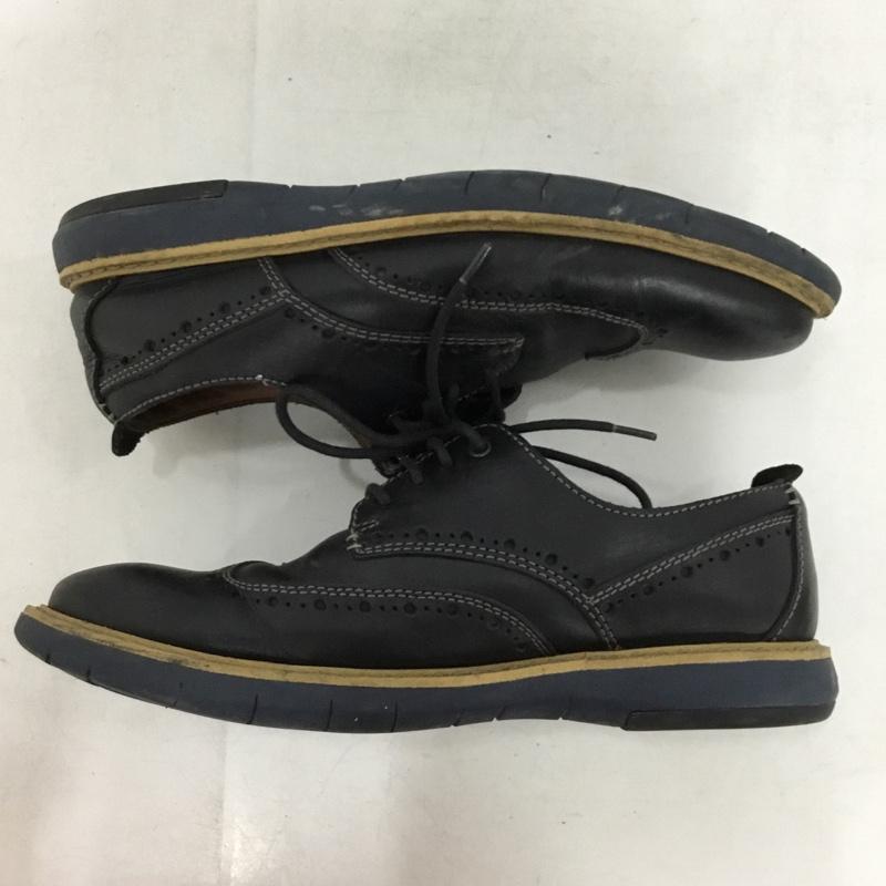 クラークス Clarks 革靴 革靴 26119311 ウィングチップ UK7 US：8 無地 黒 / ブラック / black メンズ USED 古着 中古 10153367