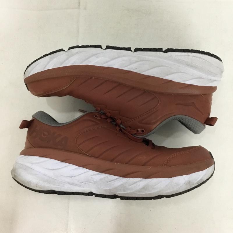 ホカオネオネ HOKA ONEONE スニーカー スニーカー 1110520 BBNW ランニングシューズ BONDI SR 26cm 26.0cm ロゴ、文字 茶 / ブラウン / brown メンズ USED 古着 中古 10153368