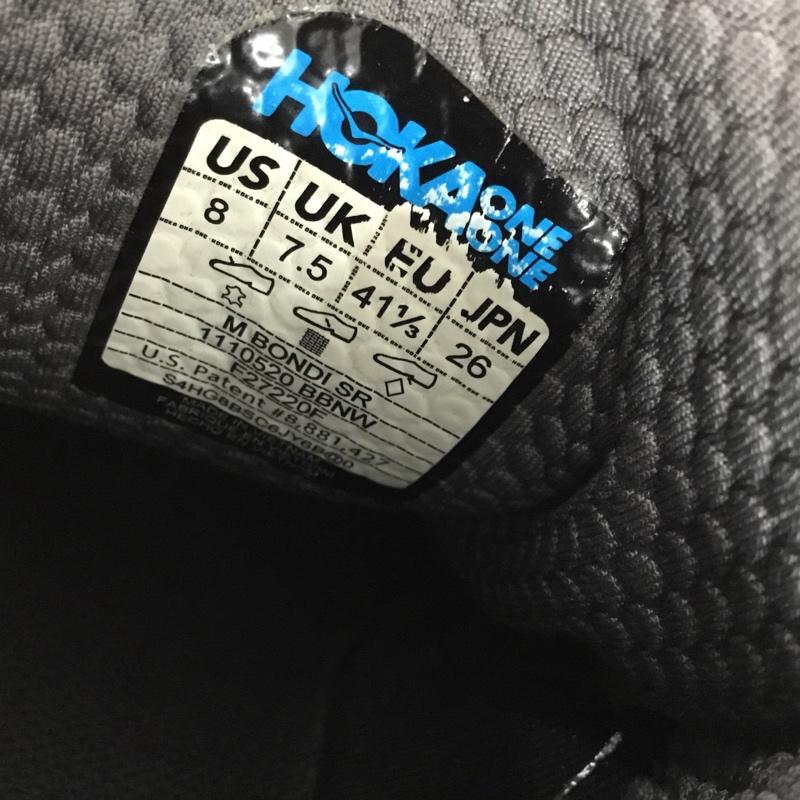 ホカオネオネ HOKA ONEONE スニーカー スニーカー 1110520 BBNW ランニングシューズ BONDI SR 26cm 26.0cm ロゴ、文字 茶 / ブラウン / brown メンズ USED 古着 中古 10153368