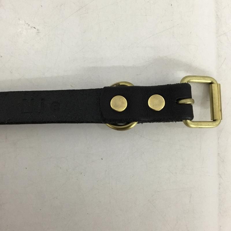 古着 USED ベルト・バックル ベルト Nje スタッズ 無地 黒 / ブラック / black X 金 / ゴールド / gold color メンズ USED 古着 中古 10153371
