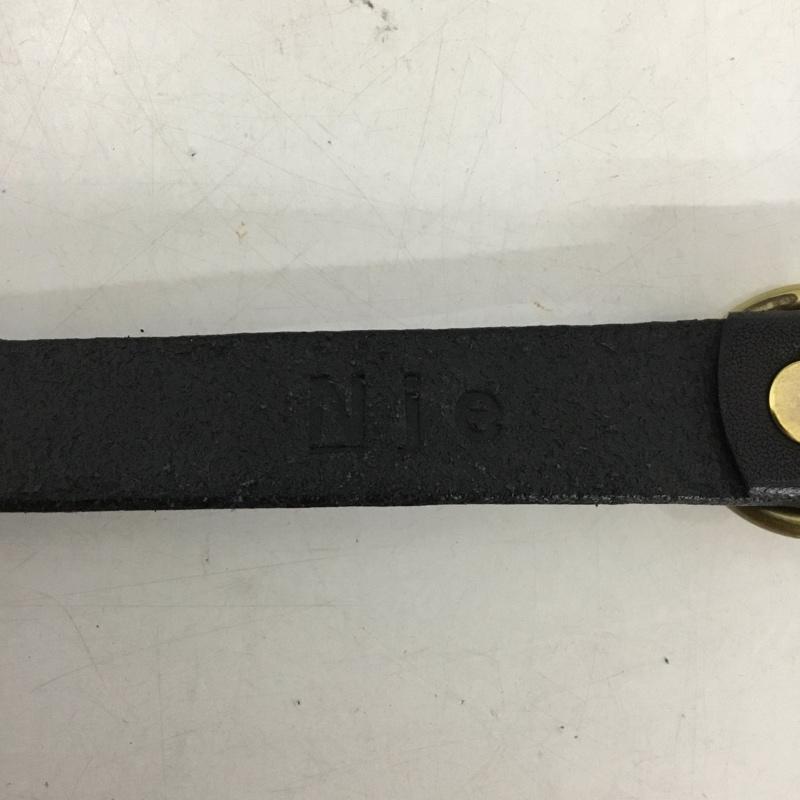 古着 USED ベルト・バックル ベルト Nje スタッズ 無地 黒 / ブラック / black X 金 / ゴールド / gold color メンズ USED 古着 中古 10153371