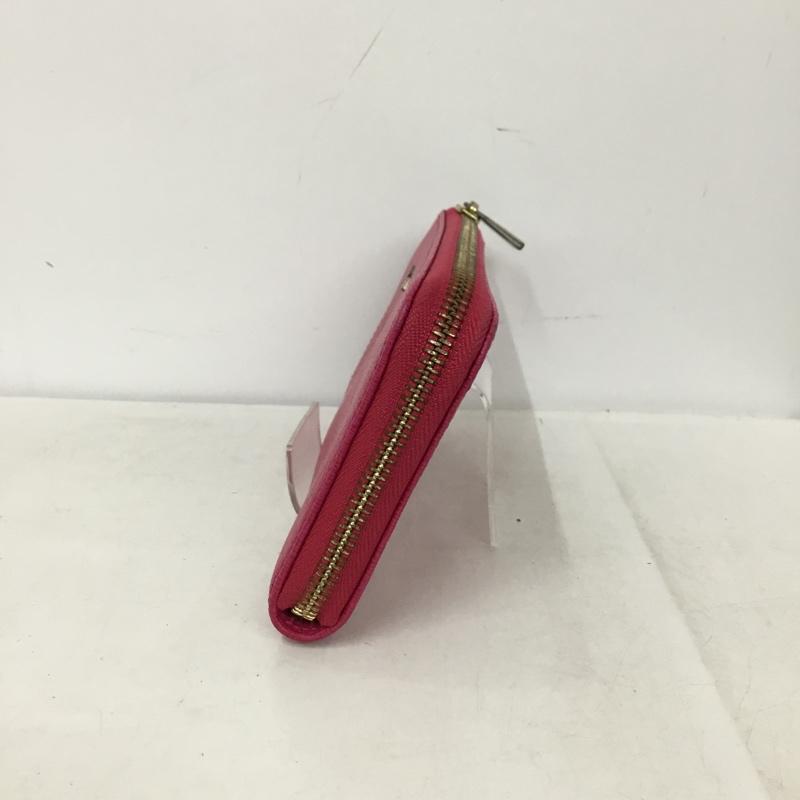 フルラ FURLA 財布 長財布 L字ファスナー ロゴ、文字 桃 / ピンク / pink レディース USED 古着 中古 10153372