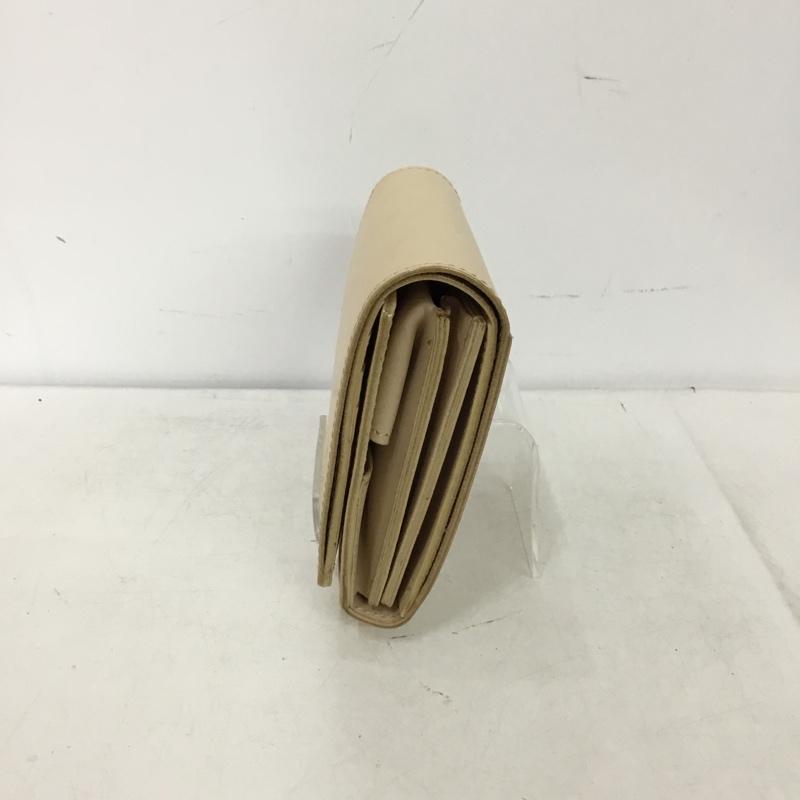 アベイシングエイプ A BATHING APE 財布 二つ折り レザー ワンポイント ベージュ / ベージュ / beige メンズ USED 古着 中古 10153373