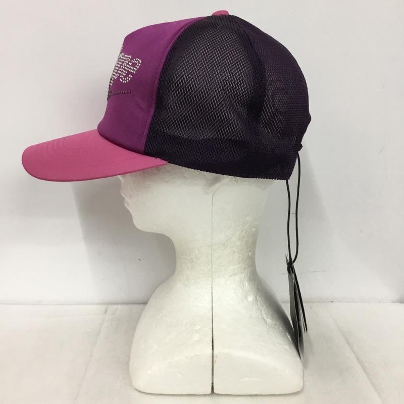 アベイシングエイプ A BATHING APE 帽子 キャップ BAPE STA メッシュキャップ ロゴ、文字 桃 / ピンク / pink X 紫 / パープル / purple メンズ USED 古着 中古 10153377