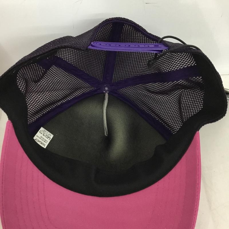アベイシングエイプ A BATHING APE 帽子 キャップ BAPE STA メッシュキャップ ロゴ、文字 桃 / ピンク / pink X 紫 / パープル / purple メンズ USED 古着 中古 10153377
