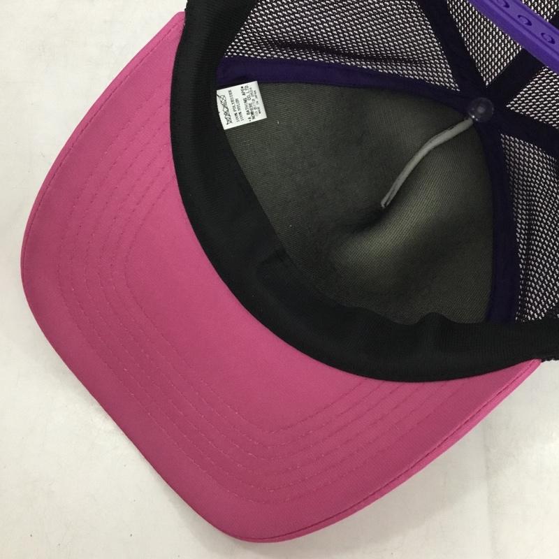 アベイシングエイプ A BATHING APE 帽子 キャップ BAPE STA メッシュキャップ ロゴ、文字 桃 / ピンク / pink X 紫 / パープル / purple メンズ USED 古着 中古 10153377