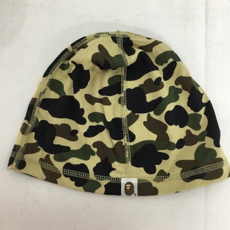 アベイシングエイプ A BATHING APE 帽子 ニット帽 初期 コットン 綿 カモフラージュ柄・迷彩 マルチカラー / マルチカラー / multicolor メンズ USED 古着 中古 10153380