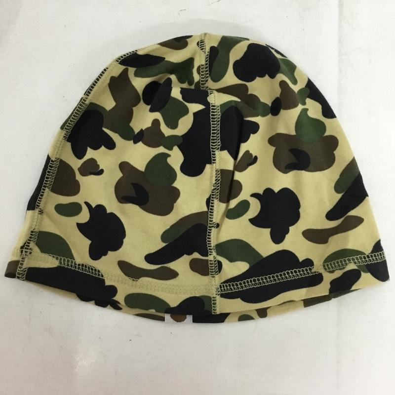 アベイシングエイプ A BATHING APE 帽子 ニット帽 初期 コットン 綿 カモフラージュ柄・迷彩 マルチカラー / マルチカラー / multicolor メンズ USED 古着 中古 10153380